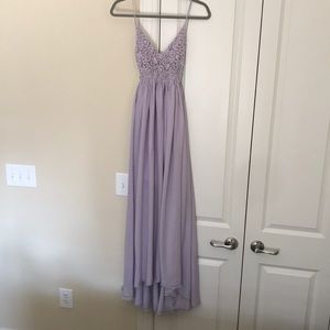 🚺 Lilac Backless Maxi Dress